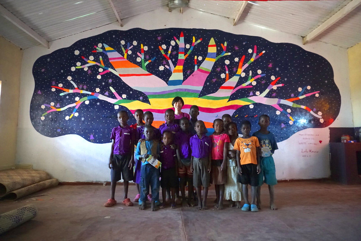 Blooming Baobabu tree - Africa Malawi
